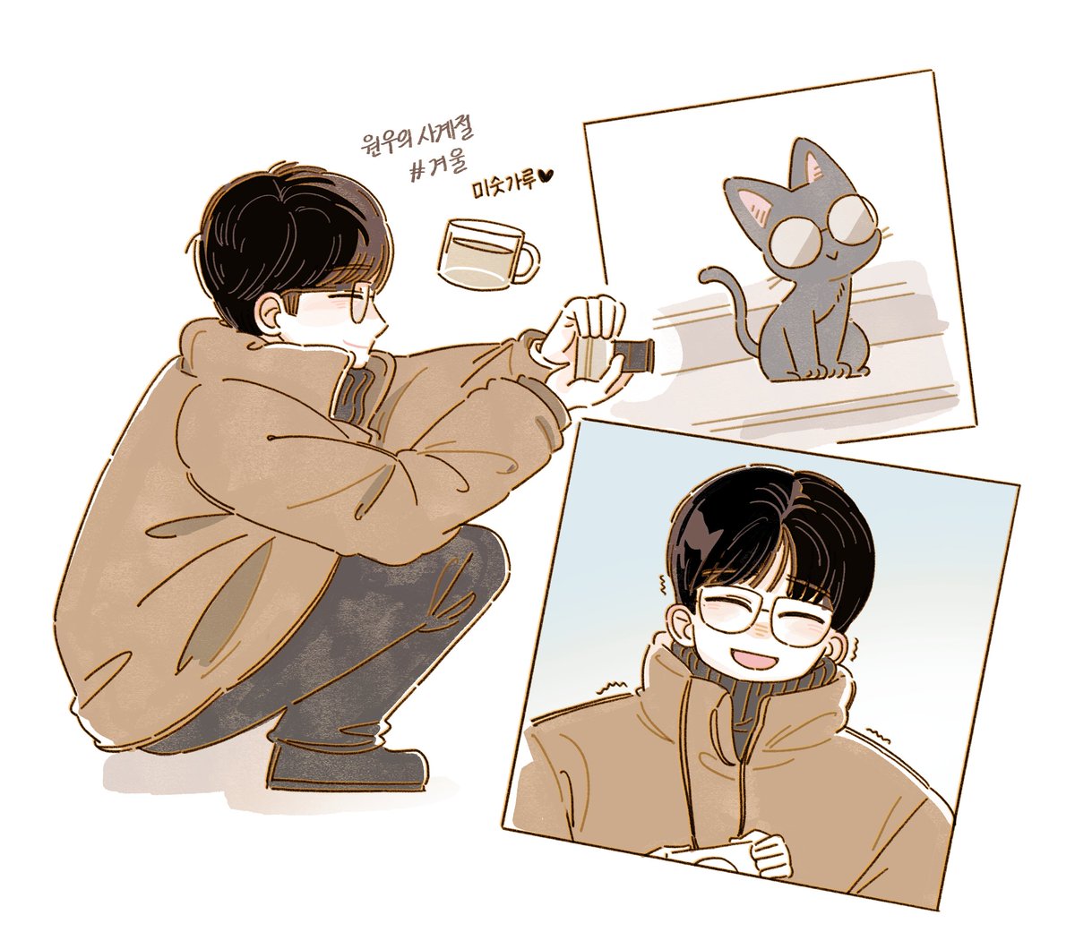 dua2918's tweet image. 원우의 사계절-겨울