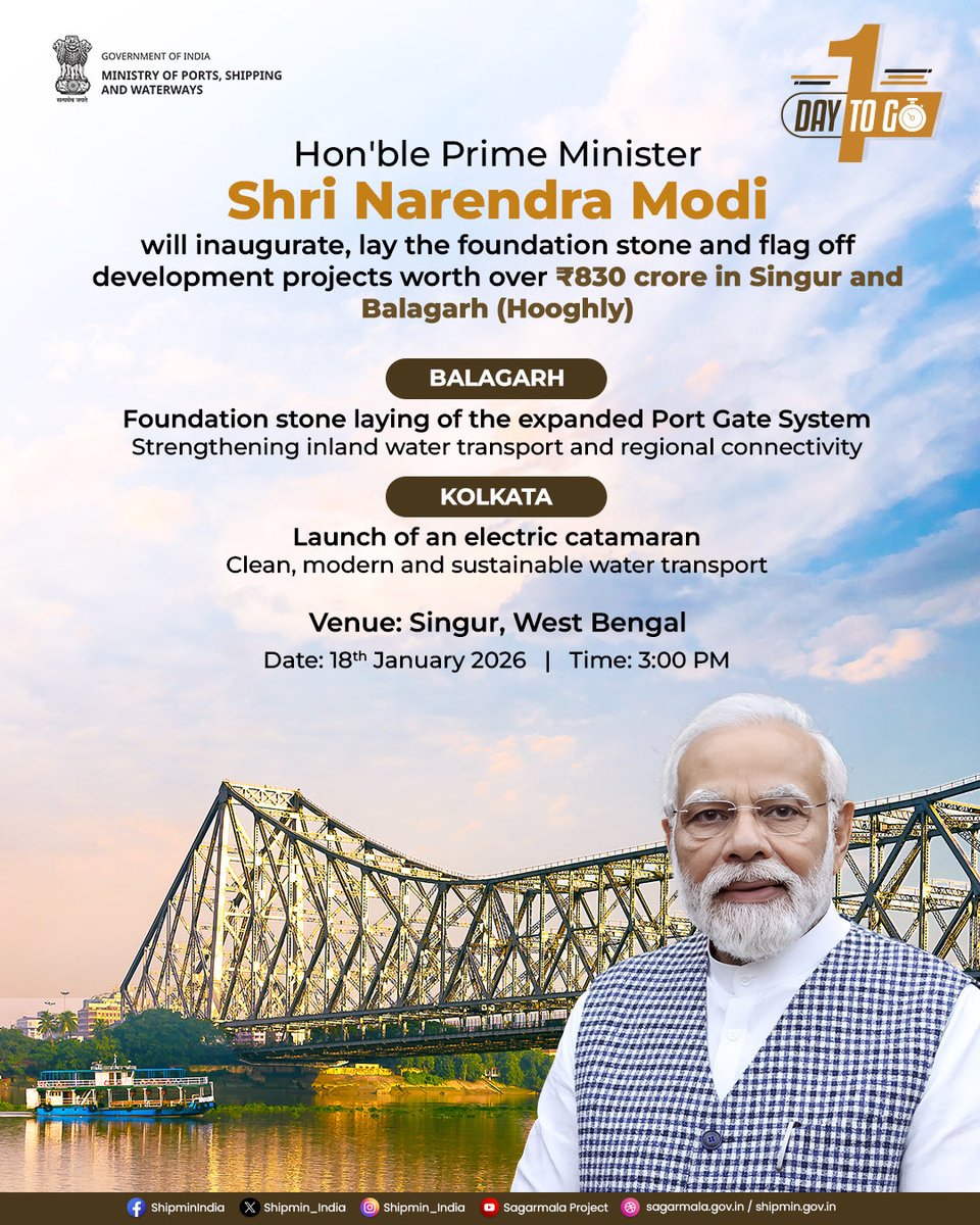 Ministry of Ports, Shipping and Waterways tweet media