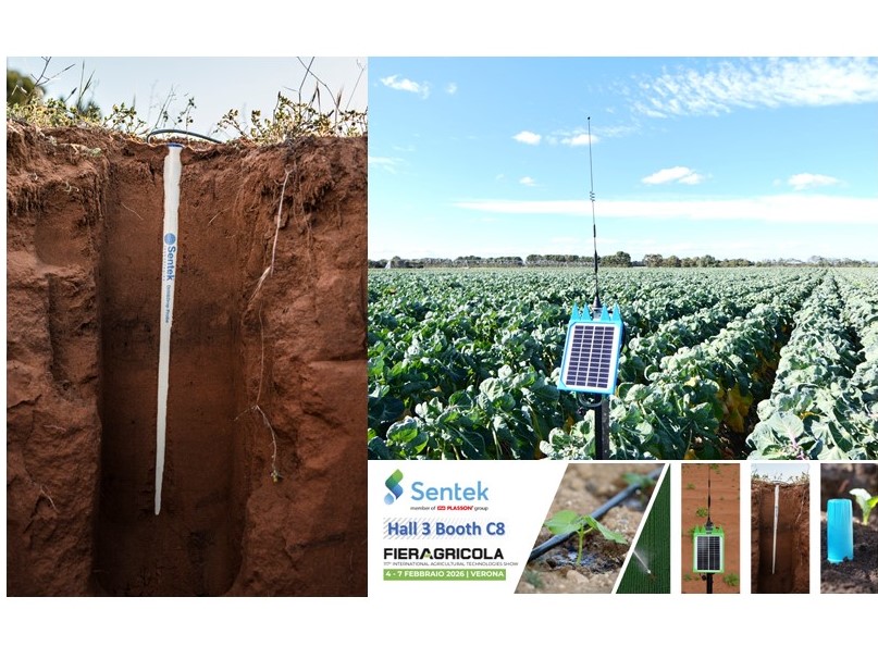 Sonda, Pianta, Agricoltore: il triangolo giusto.
La sonda Drill &amp; Drop monitora in tempo reale l’umidità del suolo e indica quando e quanto irrigare e non solo.
La SENTEK vi aspetta a Fieragricola di Verona allo stand C8 del padiglione 3.  fritegotto.it/Info-Aziende-S…