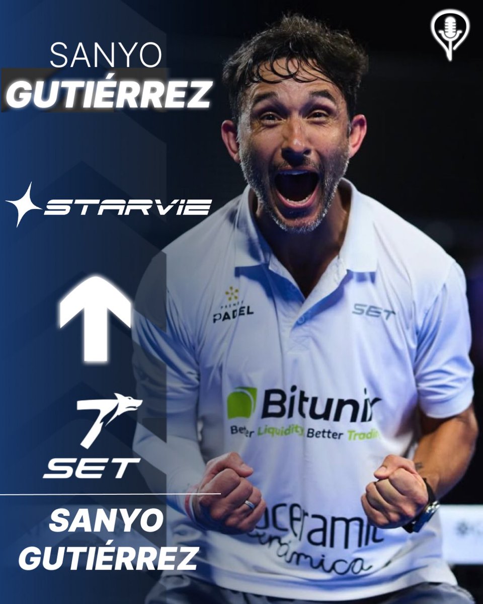 MedioPuntoPadel's tweet photo. 🧙♂️ SANYO GUTIÉRREZ, NUEVO JUGADOR DE STARVIE 🔥
🧐 El mago de San Luis ya se ha dejado ver tanto con la indumentaria como con la pala de la marca española.
🤔 ¿Será la última marca de su carrera?
#padel #mercado #starvie #marcas https://t.co/FUmQwmfVjz
