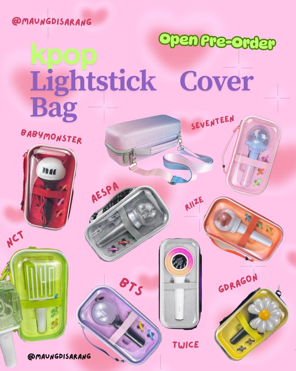 maungimport's tweet photo. ‼️OPEN PRE-ORDER BATCH 4‼️
17 Januari - 30 Januari 2026

Kpop Lightstick Cover Bag tas khusus lightstick fandom kamu!!

price: 280k-350k (check detail dibawah)
dp 50% atau fullpayment

form order: https://t.co/z3Gnxk2rXn…

t. tas lightstick kpop svt bts nct blackpink https://t.co/E1epK2ZU53
