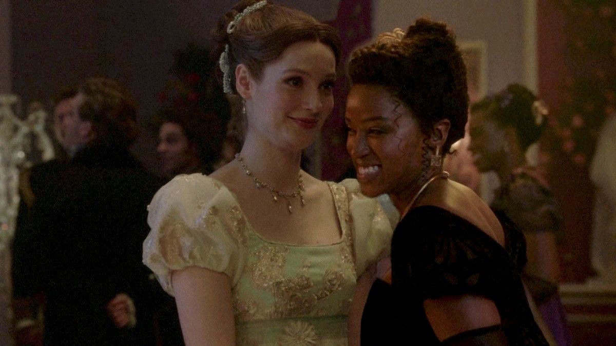 filmsbygays's tweet image. you know a wlw couple is gonna eat up gay yearning when they’re depicted in this era