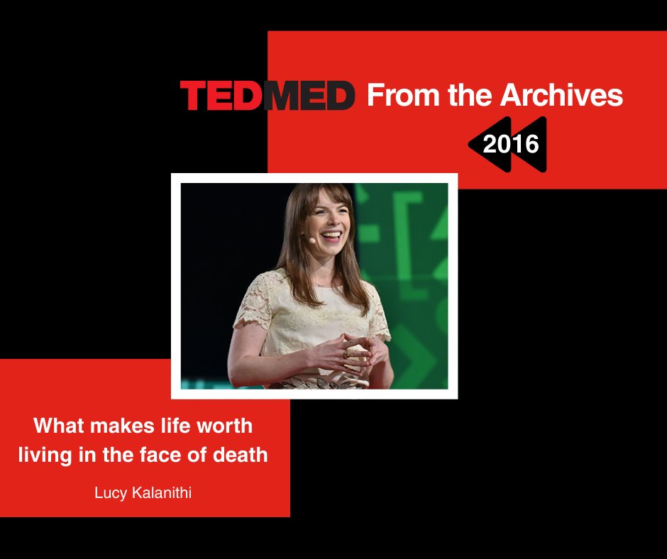 TEDMED's tweet image. Riding the 2016 wave, we’re bringing back one of TEDMED’s most unforgettable talks. Lucy Kalanithi’s “What makes life worth living in the face of death” shows us that even at life’s edges, meaning comes from love, connection, and the moments we choose to treasure.

Watch the full…