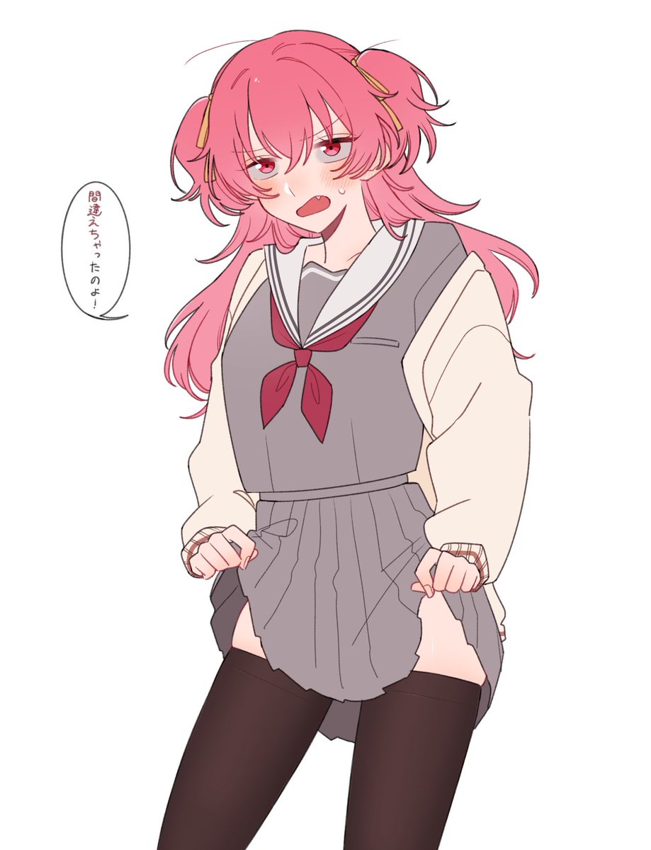 タイツと間違えてサイハイソックス買っちゃった桃井さん🍑 #prsk_FA