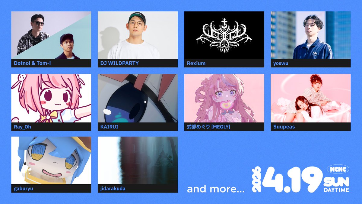 【NEWS】
新たな音楽フェス"MCMC(モコモコ)"
第一弾、出演アーティスト解禁!! 
※本公演はZepp Shinjuku(TOKYO)にてデイタイムでの開催となります。

2026.4.19(日)
"MCMC" Produced by MOTTO MUSIC &amp; VIRAL
<a href="/mottomusic_/">MOTTO MUSIC</a> <a href="/VIRAL_ZEROTOKYO/">VIRAL</a> 
@ Zepp Shinjuku(TOKYO)
OPEN/START 12:30
【先行抽選】