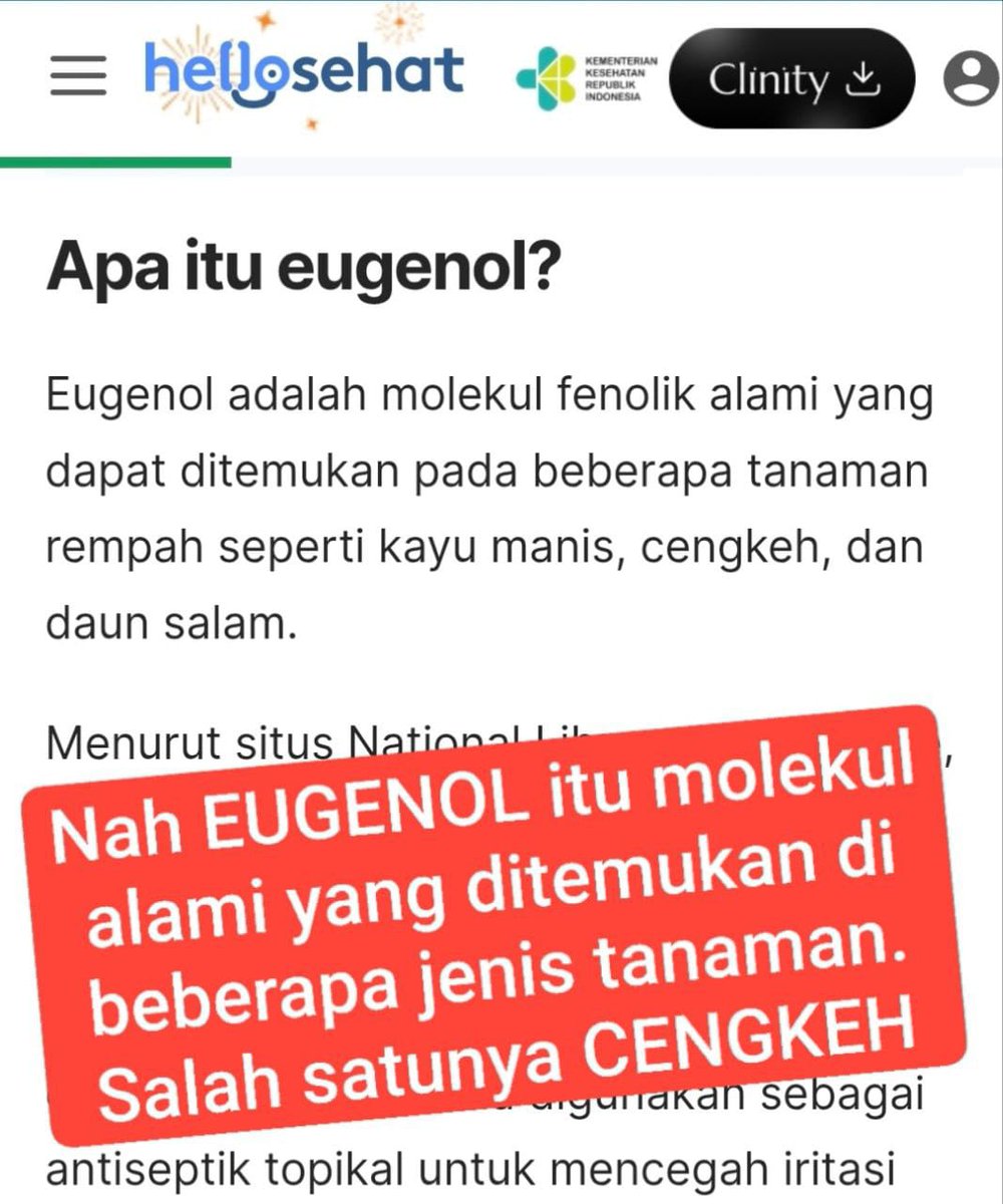 DS_yantie's tweet image. Nemu di TokTok! 
Hati2 yang punya GERD. 
Ternyata Tolak Angin itu mengandung Daun Cengkeh (Eugenol) yang biasa dipake buat obat nyeri otot gosok, pemakaian luar 😱
Pantes kadang bikin lambung rasanya kayak kebakar!
Dan gak cuma itu...