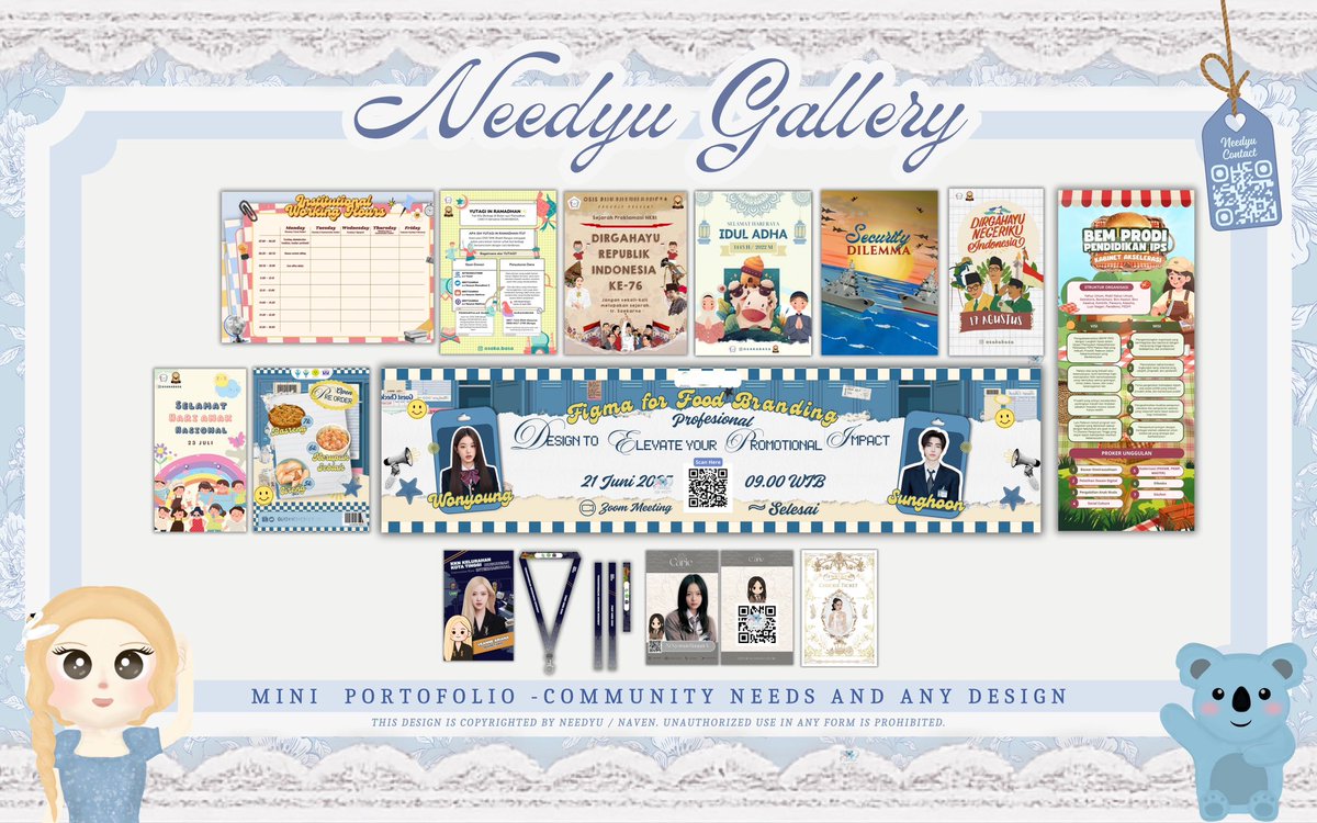 NeedyuArt's tweet image. 𝜗𝜚 ── ⊹ ‧₊˚ help repost? Thanks!

  ໑ ⊹ ・ 📮 Hi Needers! Im open edit and design for Layout  &amp;amp; BA Set Up, Edit Pricelist, QR Deco, Sticker Pack, WM, Logo, Chibi &amp;amp; Any Commissions , IG Feeds, Lanyard, Poster, etc by req and custom, rush order available. #zonauang #zonaba