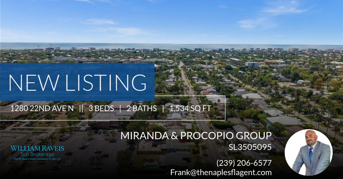 NaplesProcopio's tweet image. 📍 New Listing 📍 Take a look at this fantastic new property that just hit the market located at 1280 22nd Ave N in Naples. Reach out here or at (239) 206-6577 for more information homeforsale.at/1280_22ND_AVE_…