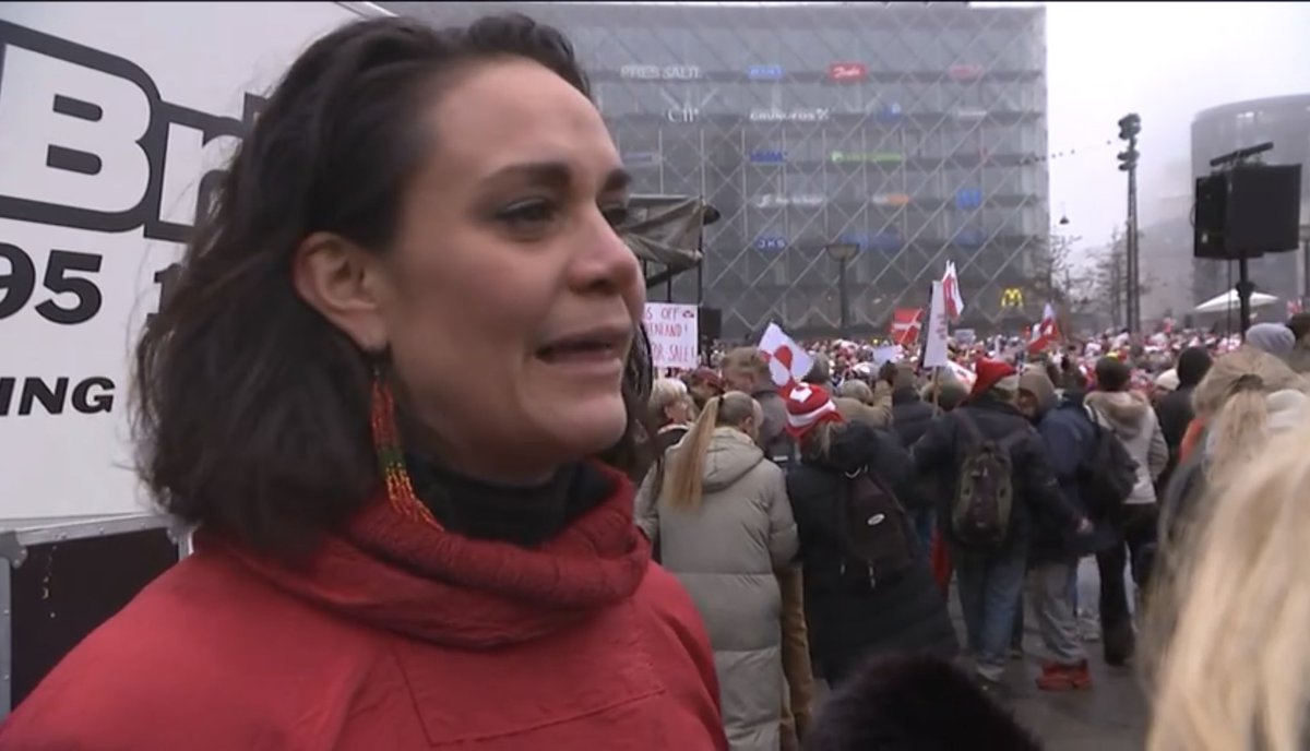 JulianRoepcke's tweet photo. Large protests in Copenhagen, Aarhus, Aalborg and Odense today.

Danes and Greenlandic people demonstrating side by side - very emotional.

Slogan: MAGA - Make America Go Away

🇩🇰❤️🇬🇱🇪🇺 https://t.co/524xhqdVjI