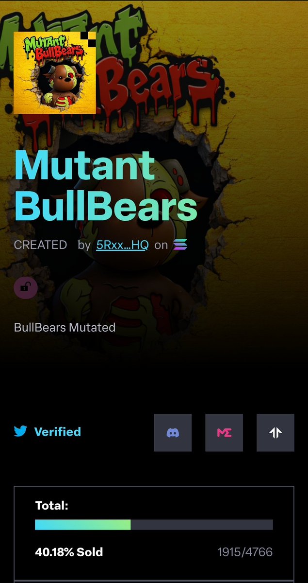 C3OnChain's tweet image. Good Morning Web3 

Over the 40% 

We keep climbing higher 💛

launchmynft.io/sol/21792