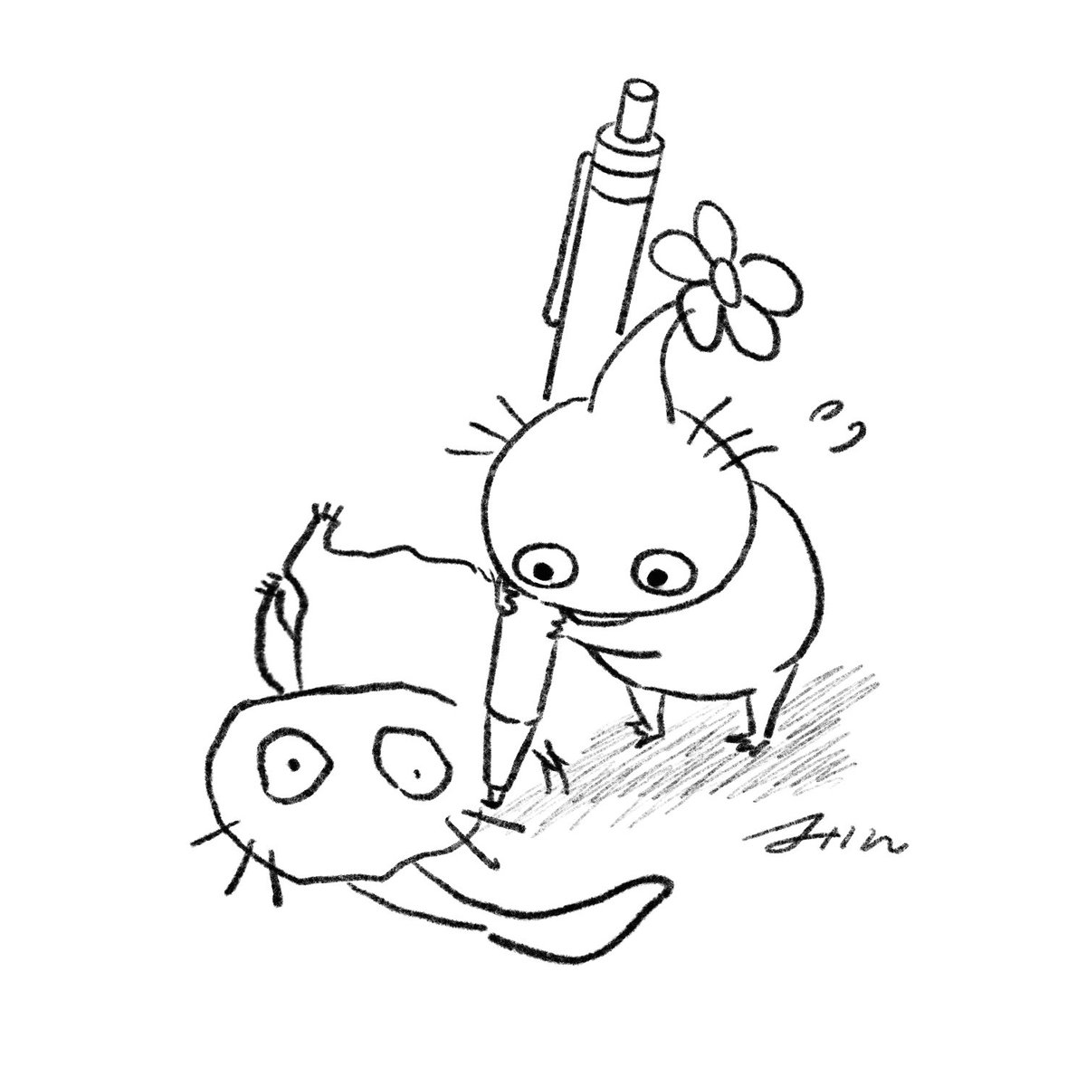 ムラピの似顔絵、上手だねえ