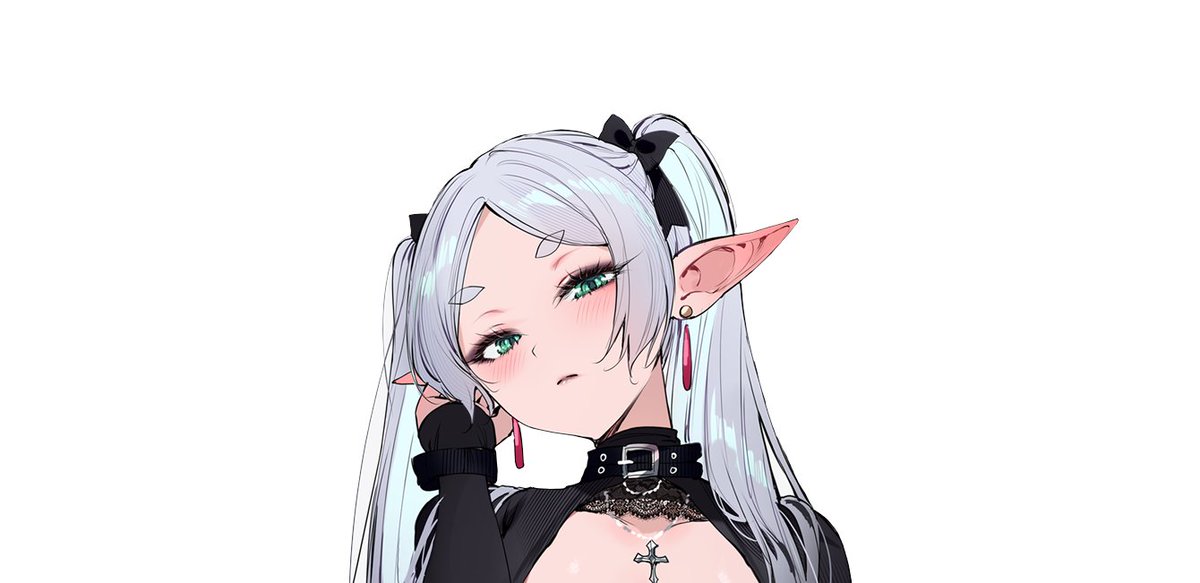 qiandaiyiyu's tweet image. Tap for goth Frieren x Fern
sfw