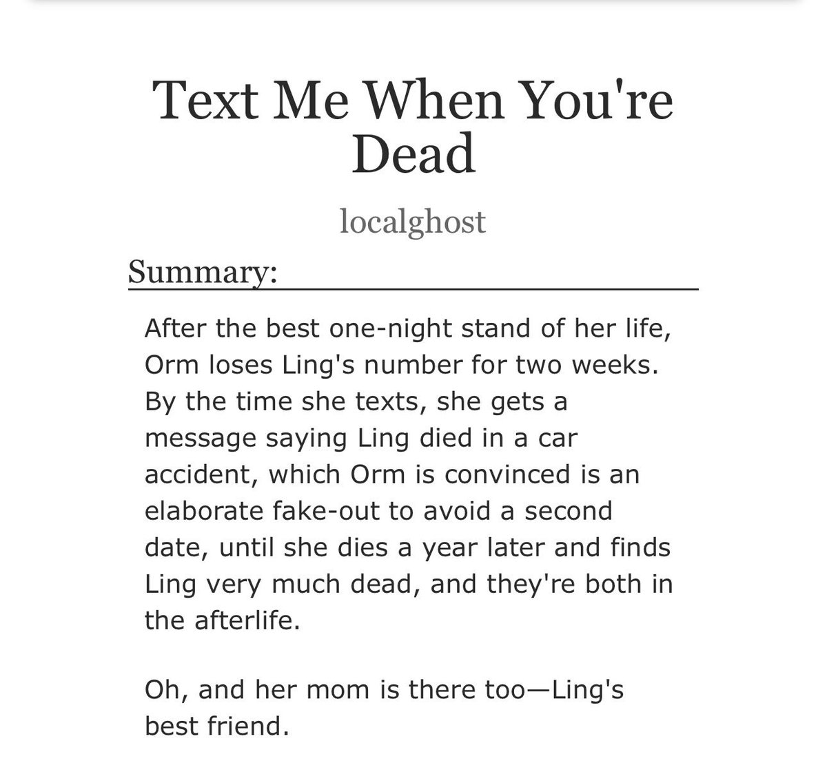 localghost13's tweet image. Because I have no self control, here is a romantic comedy 

archiveofourown.org/works/77774826…