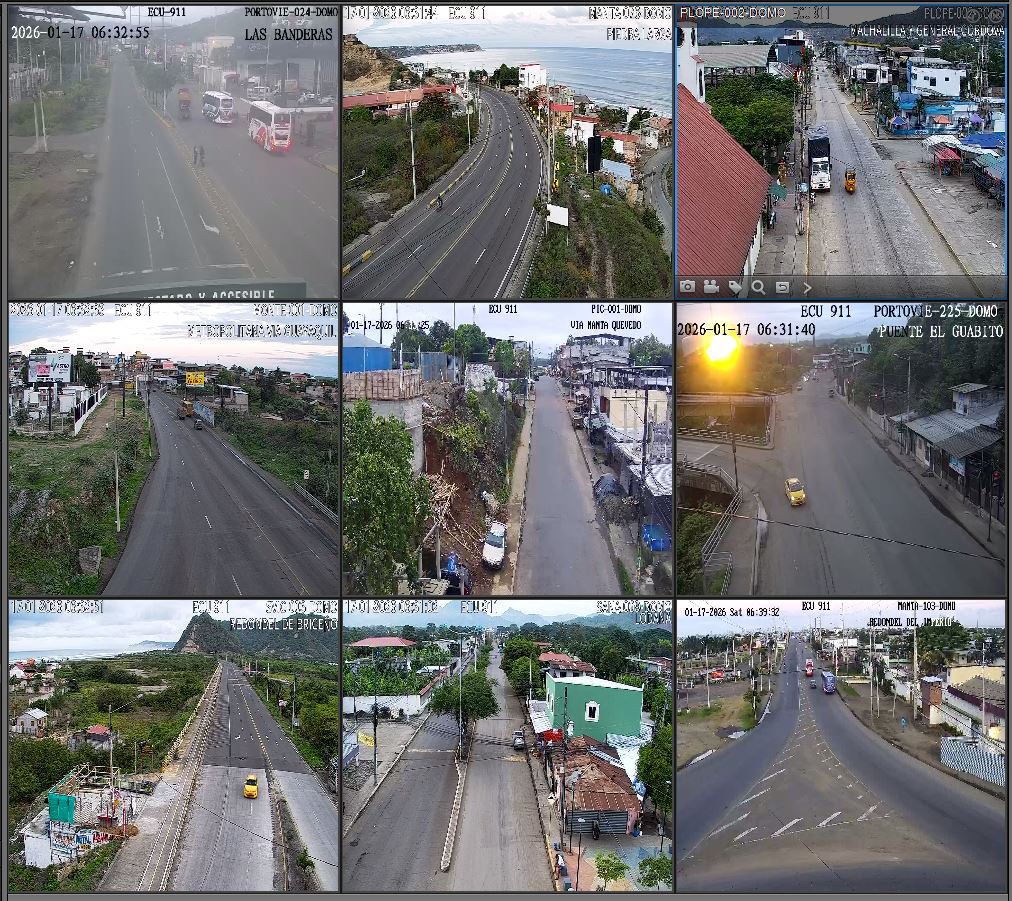 📹 Mediante cámaras de #VideovigilanciaECU911 se realiza monitoreo permanente a los ejes viales en la provincia de #Manabí.

🚗 Circule con precaución

☎️Ante cualquier emergencia, comuníquese al 9-1-1.

#LíneaÚnicaParaEmergencias