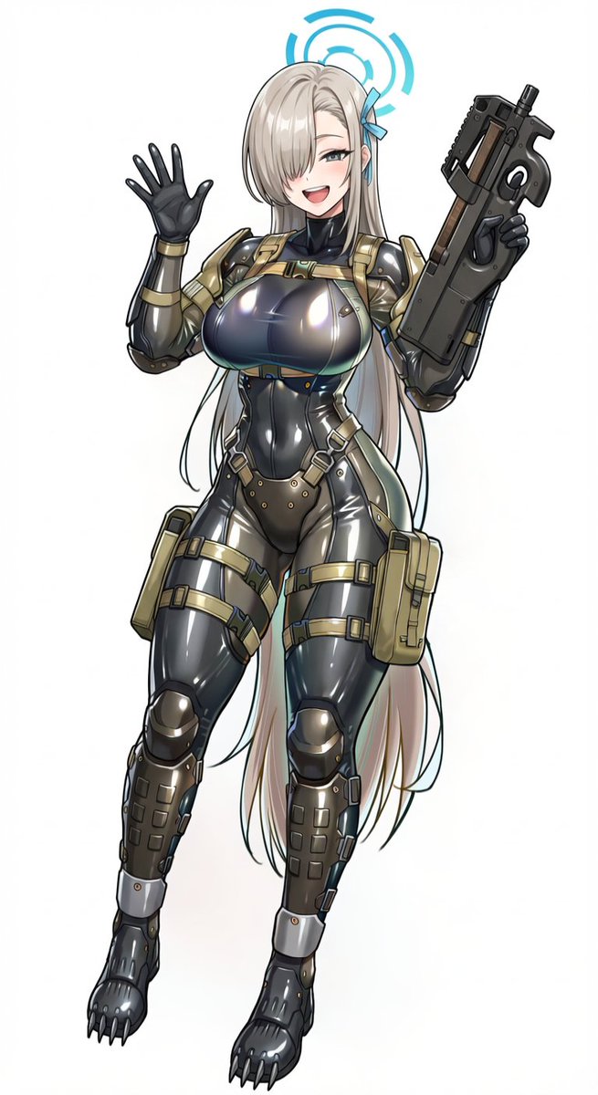 ヘイヴントルーパー(メタルギアのカエル兵)装備の、ブルーアーカイブの一之瀬アスナ

どことは言わないがパンパンだよ 