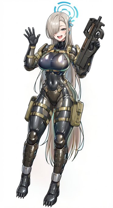 ヘイヴントルーパー(メタルギアのカエル兵)装備の、ブルーアーカイブの一之瀬アスナ

どことは言わないがパンパンだよ 