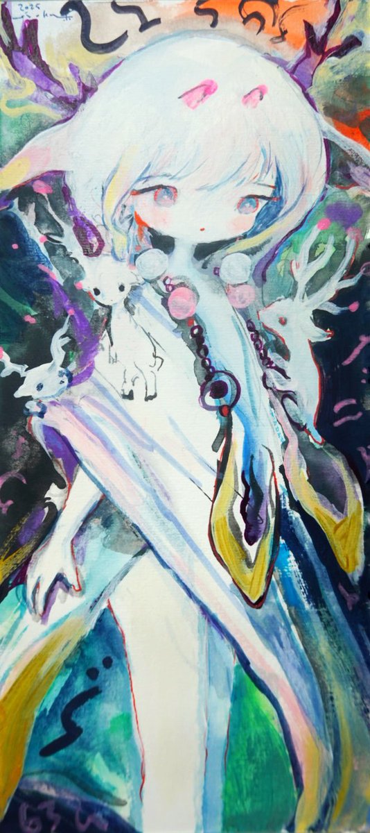 黄菊しーく　月ちゃん　2014年 原画 黄菊しーく (@si_ku) / Posts / X