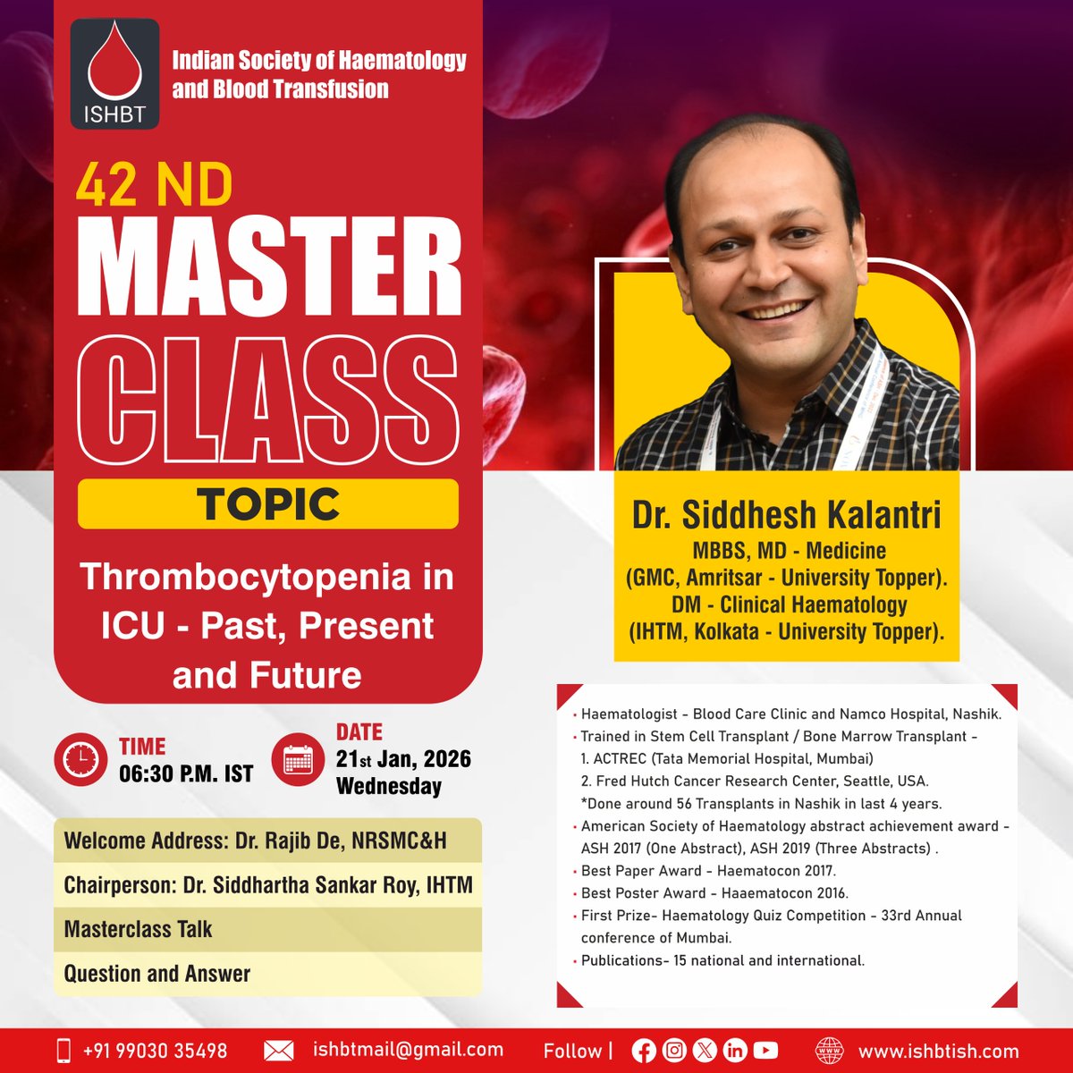 Indian Society of Haematology & Blood Transfusion tweet media