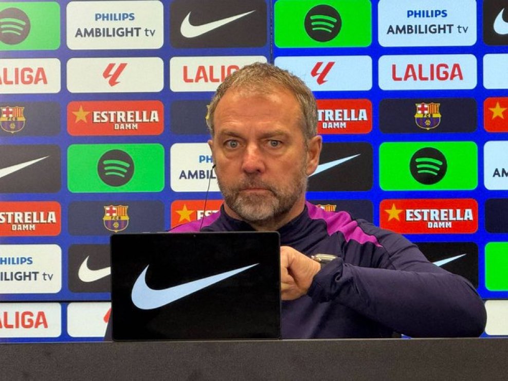 ManagingBarca's tweet photo. 🚨🗣️ Hansi Flick: “Signing Rashford permanently? I always talk with Deco about what we can do. I’m happy with Rashford, but there a still a lot of months left until the season ends. I really appreciate the work he’s doing.” https://t.co/CUOShT65yS