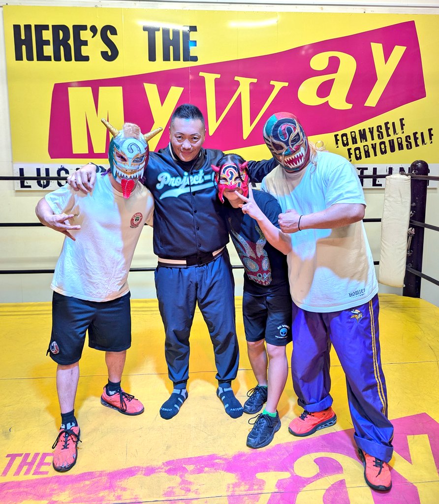 福岡大野城で日本プロレス界の未来を見てきた🔥
さぁ何が起こるかな？！

#MyWay #必死に肩組んだ😅