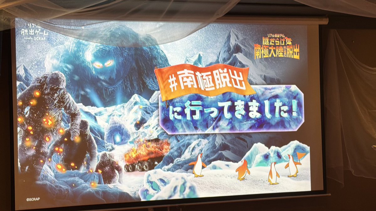 南極脱出、失敗でしたが楽しかったです🐧