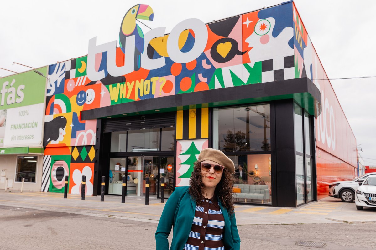 Mural para una nueva tienda de Muebles Tuco en Castellón.
Gracias Diego Lonjedo por las 📷