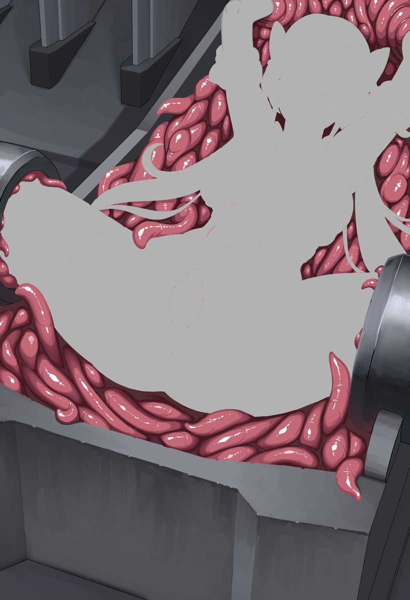 偉いから背景から描いてる 