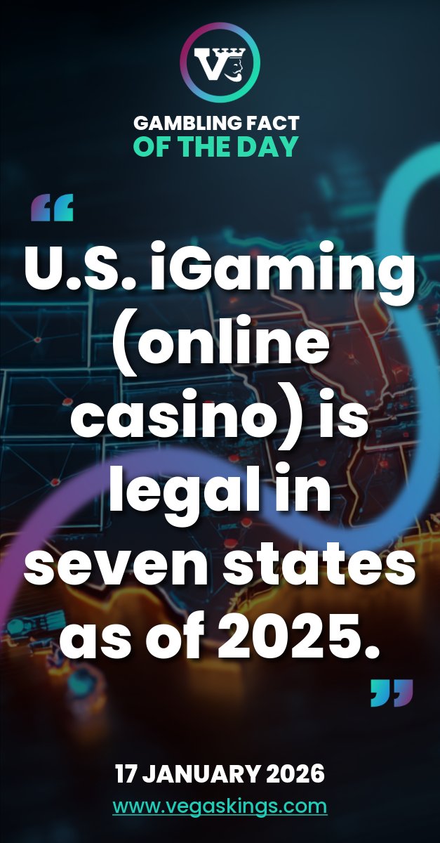 U.S. iGaming is legal in seven states - small footprint, massive potential. 🇺🇸 Follow Vegas Kings - industry legends since 1998.