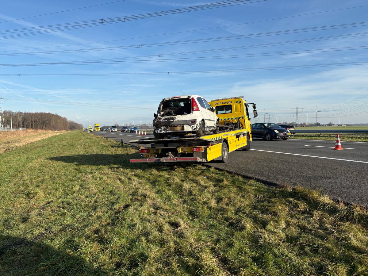 Eenzijdig ongeval op de A6