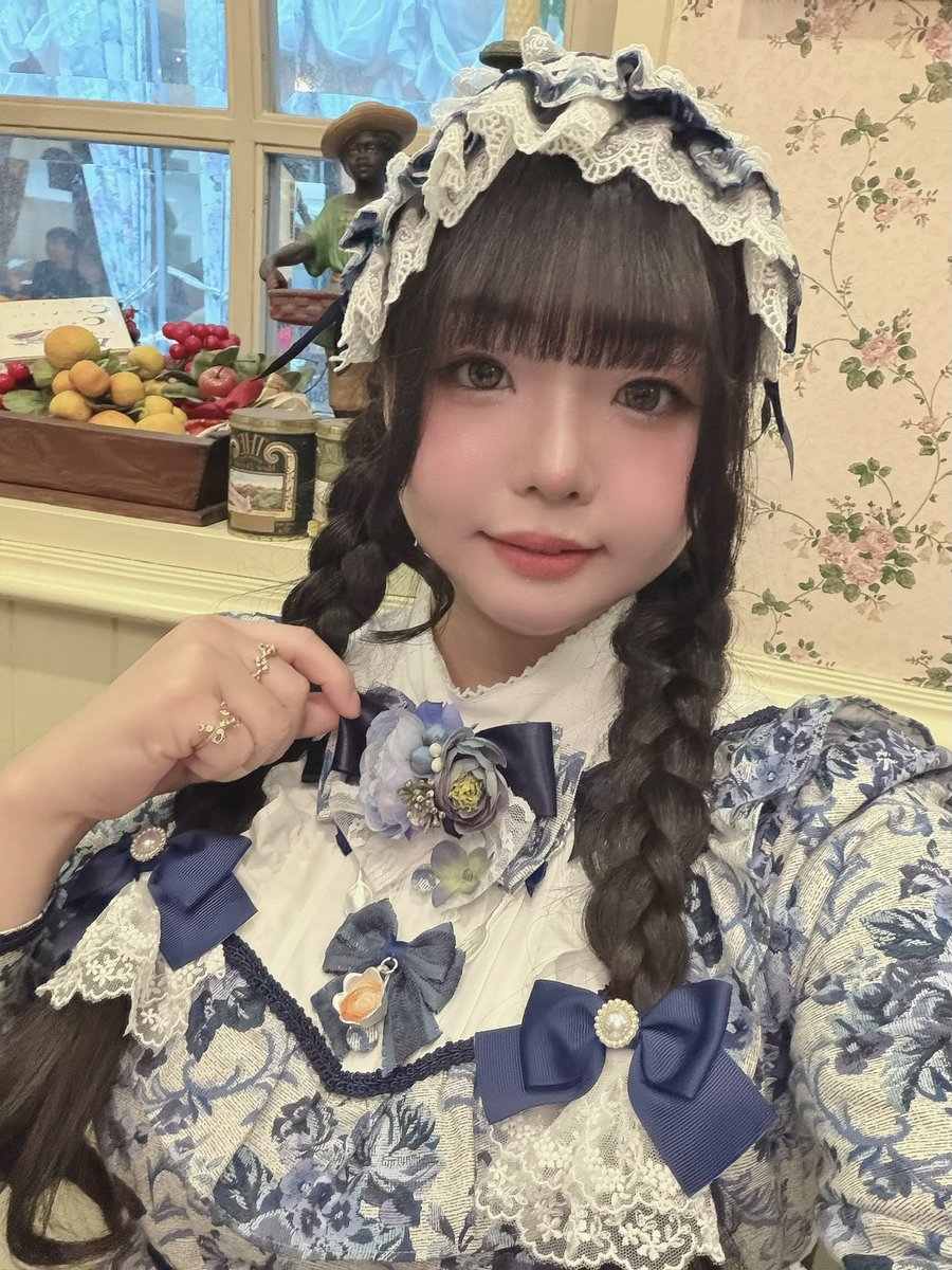 ayu♥‪ෆ‪.*・゜ アンジェさんの可愛い新作を着けさせて頂きました💙 お花の