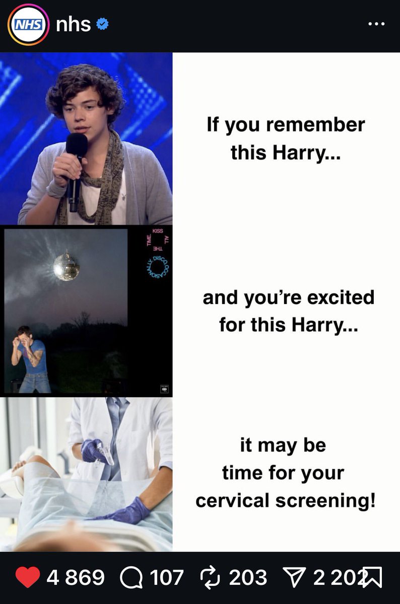 the official NHS account posting this 😭😭😭