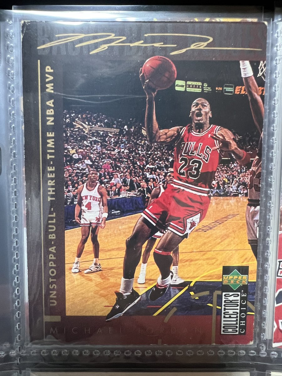 トレーディングカード整理して、マイケルジョーダンのカードを見て、私