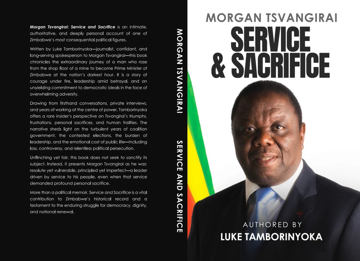 The promised book, Morgan Tsvangirai: Service and Sacrifice is now out. You vxn check it out on Amazon with the following link sellercentral.amazon.com/nms/redirect/1…