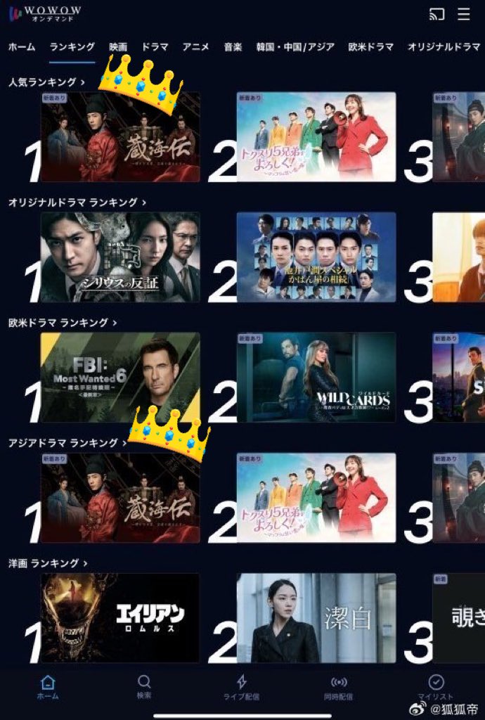With only 4 episodes aired in Japan, #XiaoZhan’s #LegendofZangHai is already topping the WOWOW overall popularity chart and it’s TOP1 in Asian drama ranking  ❤️‍🔥