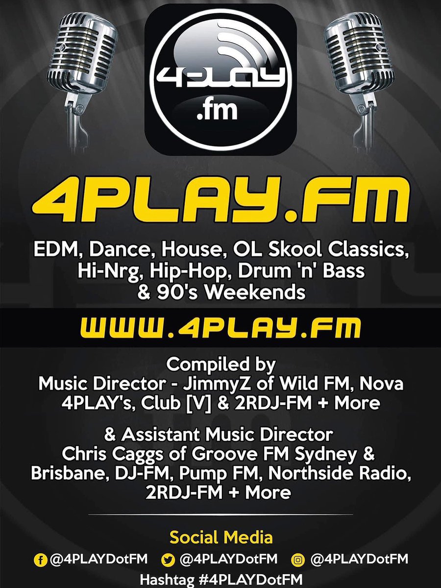 ChrisCaggs's tweet photo. ๐ฅ https://t.co/gyUqZibbB8 โ Australiaโs No.1 Dance Radio! ๐ฅ Programmed by JimmuZ with support from Chris Caggs. Nonstop Dance, House & EDM anthems + fresh club bangers all day, every day. ๐ Listen: https://t.co/q4FBOJNwvX #4PLAYfm #DanceRadio #EDM #HouseMusic #Australia https://t.co/QL9otVBXzu