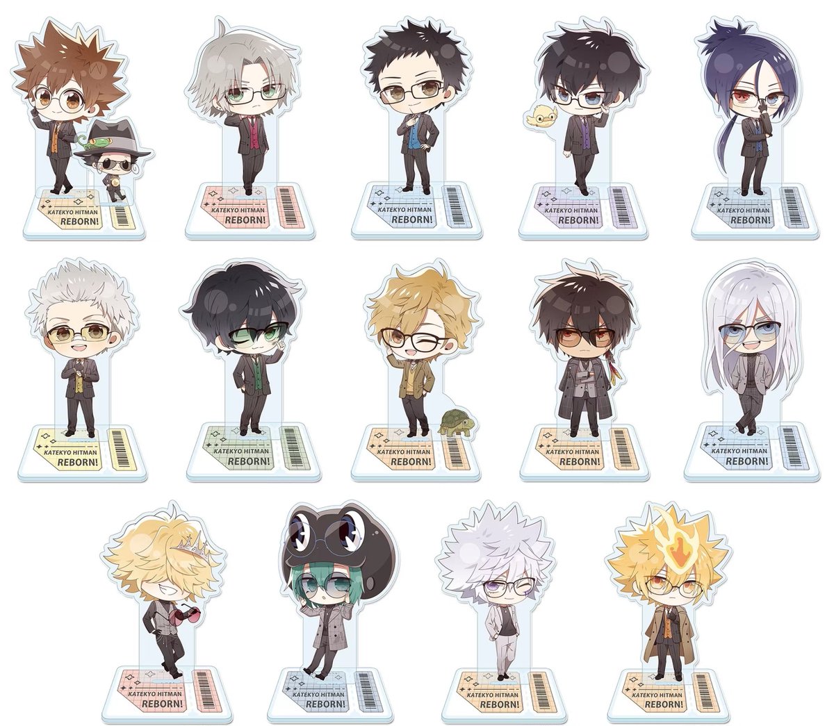 reborn_info's tweet image. eeo Store で予約受付中！  

家庭教師ヒットマンREBORN! ぷちちょこ アクリルスタンド メガネ&amp;amp;スーツver.  

j-hobby.net/eeo/1505749.ht…