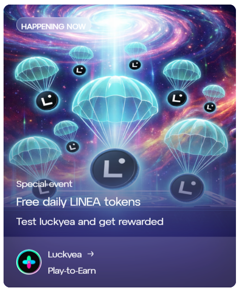 Luckyeafun's tweet photo. Turn your gas fees into $LINEA ⛽️ https://t.co/iiDQ0SdHmm