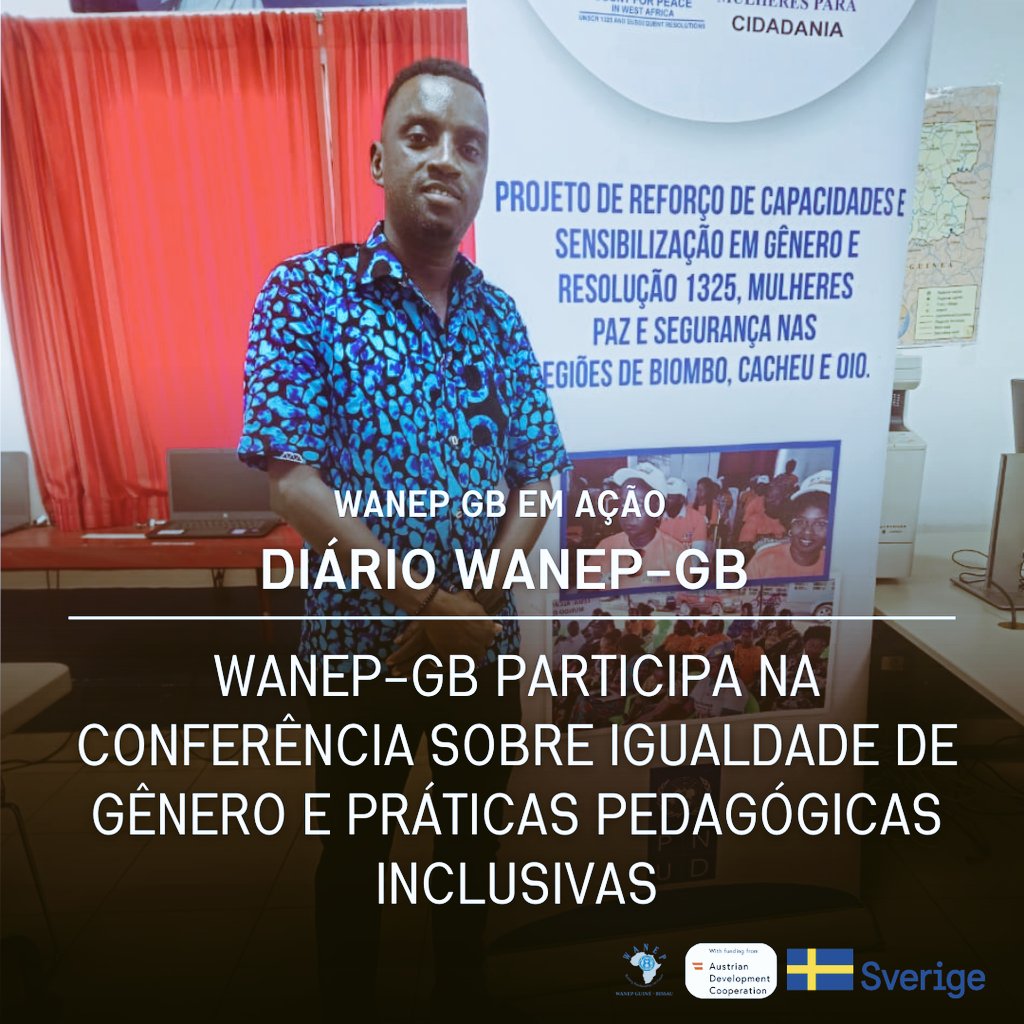 wanep_gb's tweet photo. A WANEP-GB, representado pelo seu Responsável de Programas, Sulemane Baio, participou na Conferência sobre Igualdade e Equidade de Gênero e Práticas Pedagógicas Inclusivas nos Centros de Formação de Professores das regiões de Bafatá, Bolama, Cacheu e Setor Autónomo de Bissau SAB. https://t.co/7nJ1VHNANH