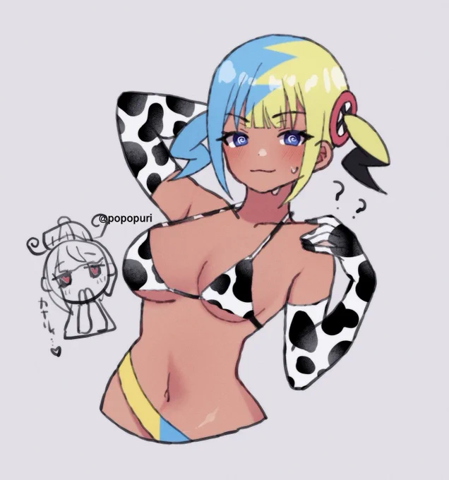 カナリィ(牛柄ビキニのすがた)