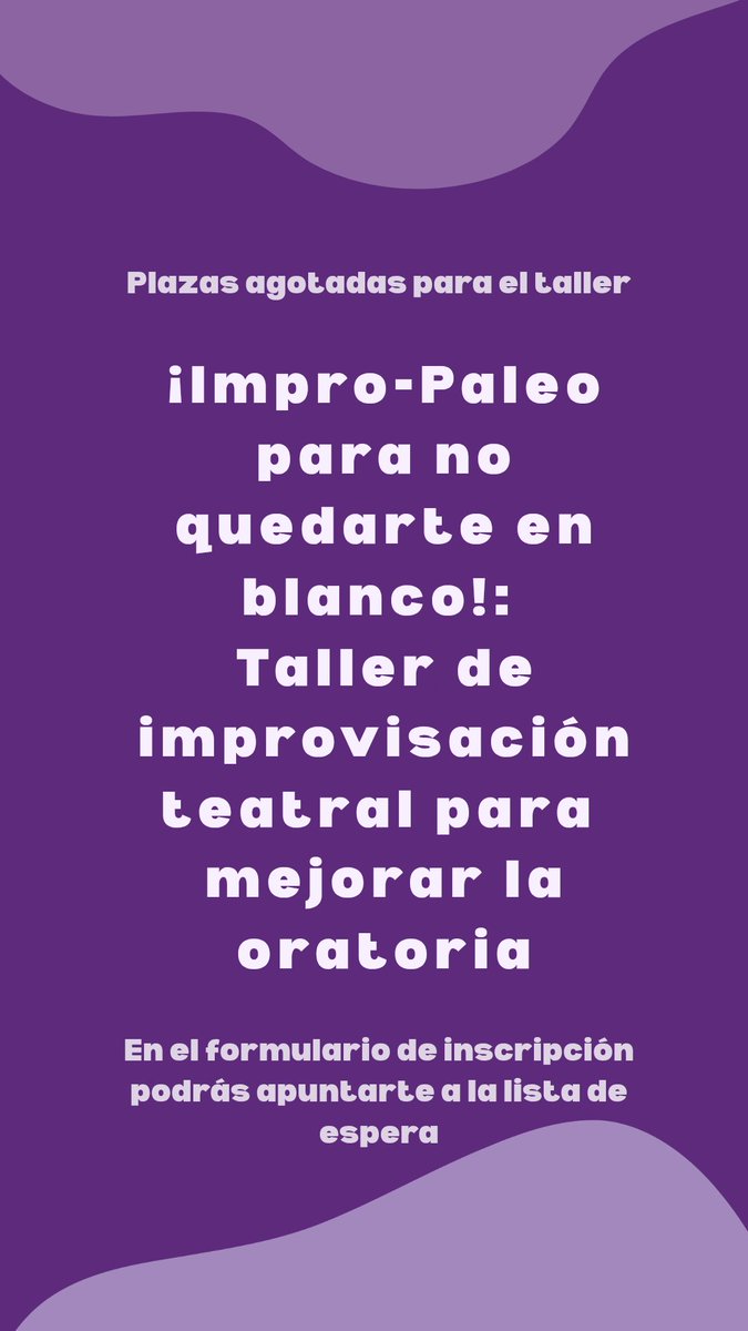 EJIP2026's tweet photo. 🇪🇸 🚨¡Plazas agotadas en dos de los talleres! 

🇬🇧 🚨Two of the workshops are fully booked! https://t.co/f8F7oacWyi