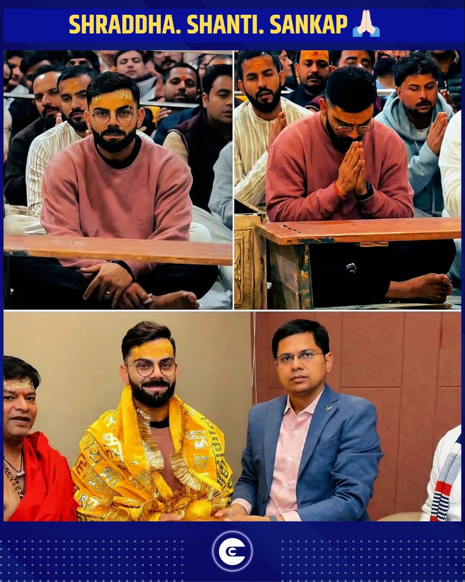 crickcountdown's tweet photo. Faith before the fight 🙏

Do you believe mindset matters in big matches? 👀

#ViratKohli #ᴛᴇᴀᴍɪɴᴅɪᴀ #cricket #cricketcountdown #mahadev https://t.co/cHhT55SpNw