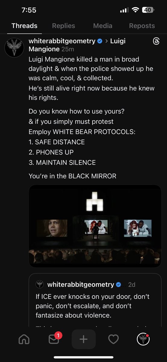 The only thing they can do to shut me down is suppress my voice. If you’re seeing it &amp; you ignore it, you’re helping them.