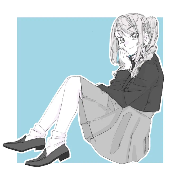 しばらく絵を描けていないので、過去絵を投稿しておこうシリーズ。 冬毬ちゃん #lovelive #鬼塚冬毬