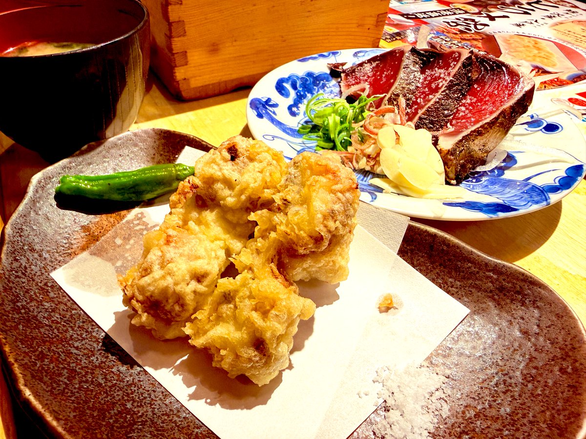 鰻の天ぷら美味しかったよー😋