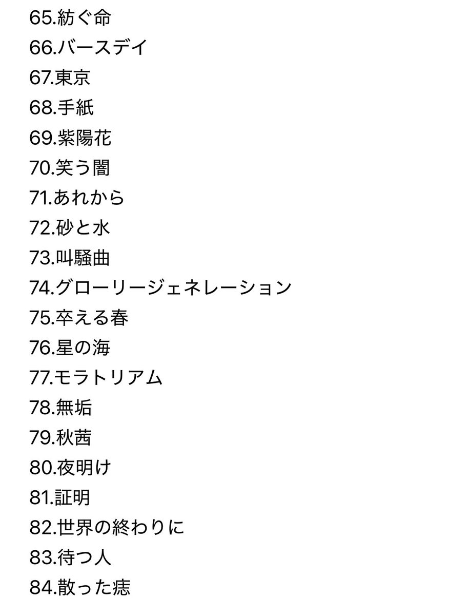 リクエスト一覧①