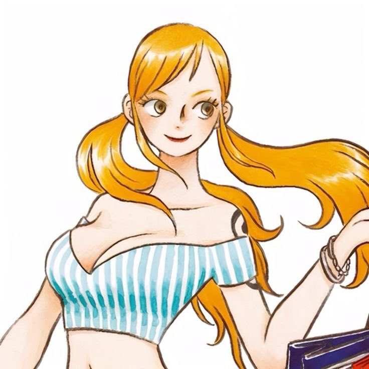 namiology's tweet image. nami’s design in one piece heroines novel 💌