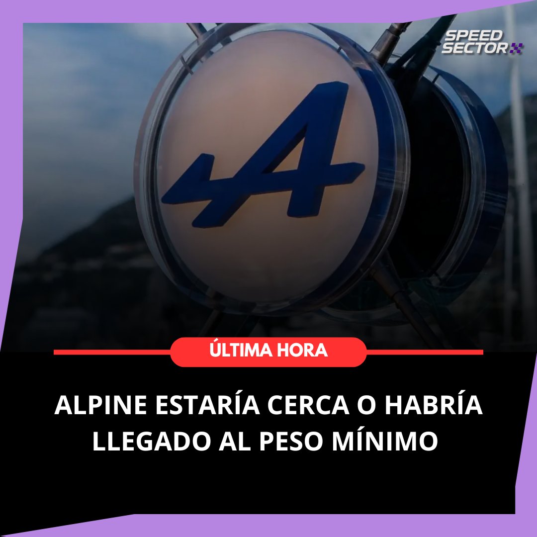 SpeedSectorF1's tweet image. 🚨 ÚLTIMA HORA 

💣 Alpine sería el otro equipo, aparte de Audi, que estaría en el peso mínimo o MUY CERCA

👉 Rodarán el día 22 en Silverstone antes de las pruebas de Barcelona

ℹ️ [@Auto_Racer_it] 

#F1