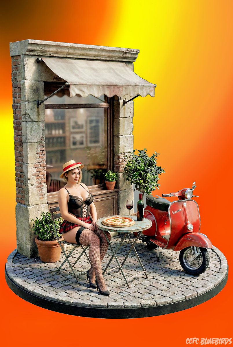 ccfc_bluebirds's tweet image. #PizzaTime 

#AIart