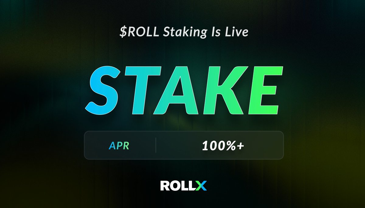 rollxfi's tweet image. ⚡️ $ROLL STAKING IS LIVE ⚡️

It’s time to put your $ROLL to work and start earning 💙

📈 Current APR: 100%+

Stake your $ROLL here → app.rollx.trade/stake

Let the earnings roll 🌀