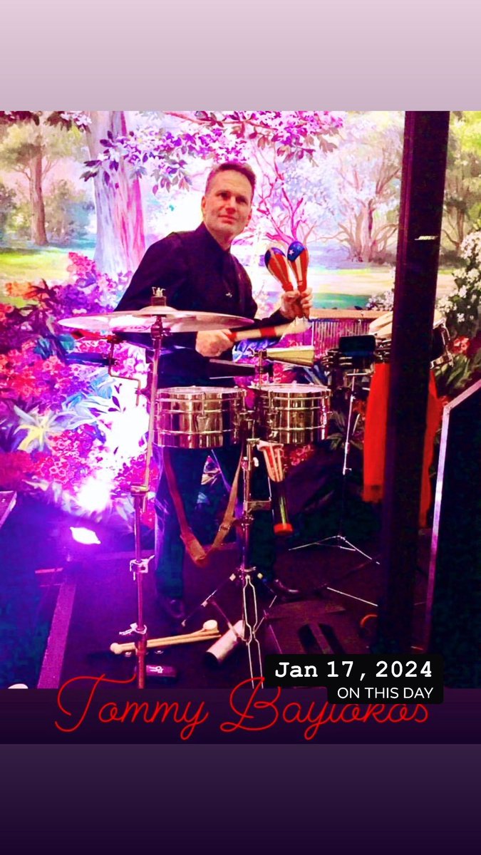 TommyBayiokos's tweet photo. Fantastic flashback at the Sofitel Hotel NYC….🎥🥁 #Gig #Show #Percussionist #LauraBranigan #Drummer #Oscars #Actor #OneTheOne #Caliente https://t.co/J7Gk5lj5Dr